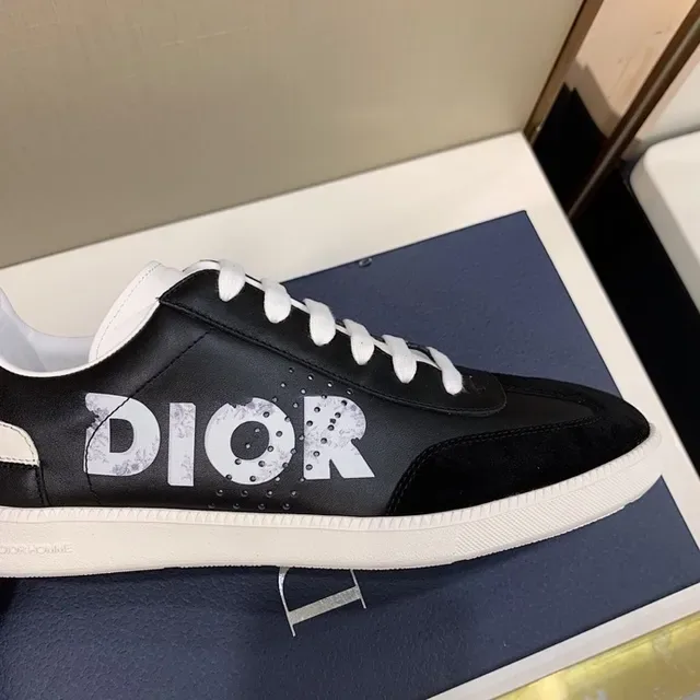 Dior B23 Black and White Logo Lifestyle Sneakers 5