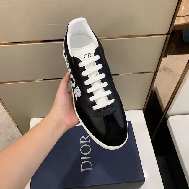 Dior B23 Black and White Logo Lifestyle Sneakers 6