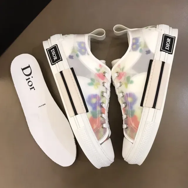 Dior B23 Floral-Print Mesh Lifestyle Sneakers 6
