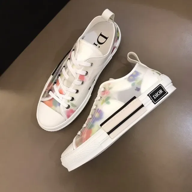 Dior B23 Floral-Print Mesh Lifestyle Sneakers 9