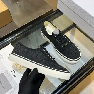 Dior B23 Monogram Jacquard Black and White Lifestyle Sneakers