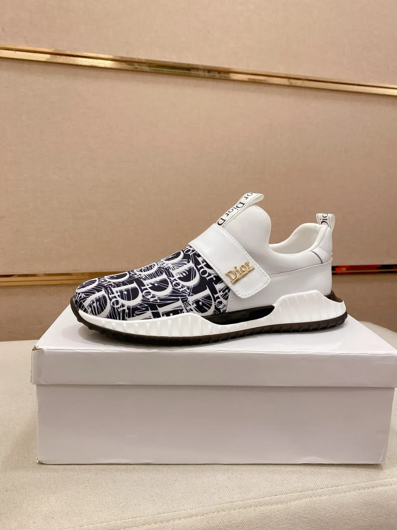 Dior B23 Monogram Print Slip-On Lifestyle Sneakers 2
