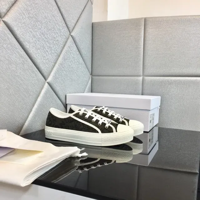 Dior B23 Monogrammed Canvas White Toe Cap Lifestyle Sneakers 7