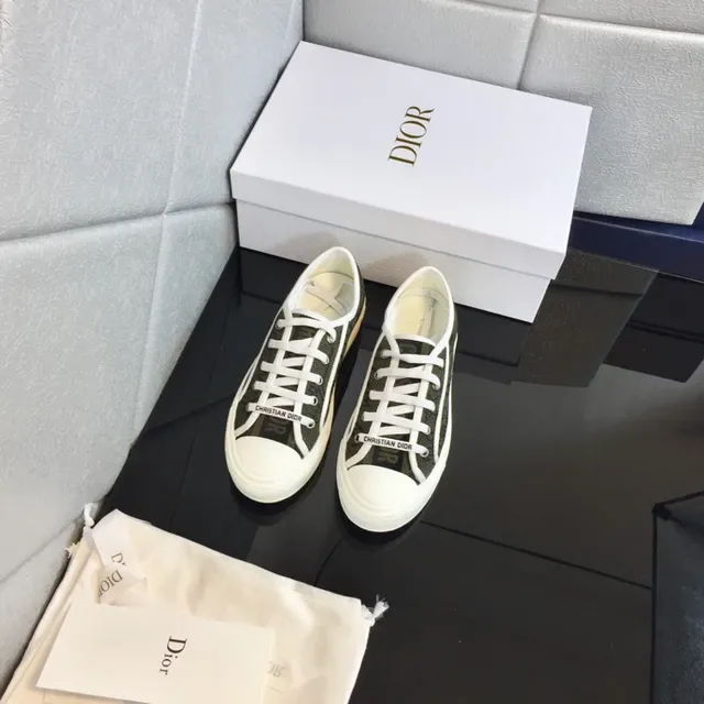 Dior B23 Monogrammed Canvas White Toe Cap Lifestyle Sneakers 8