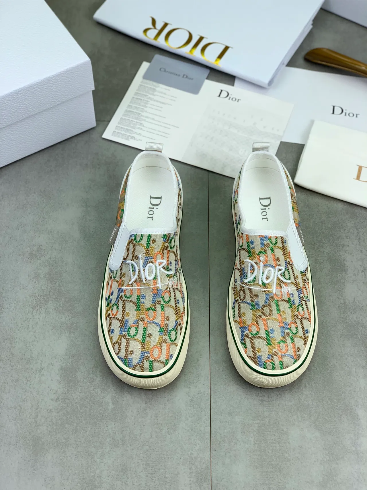 Dior B23 Oblique Jacquard Slip-On Lifestyle Sneakers 4