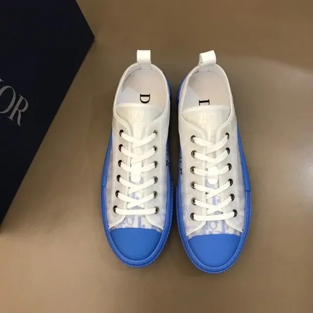 Dior B23 Transparent Monogram Blue Lifestyle Sneakers 2