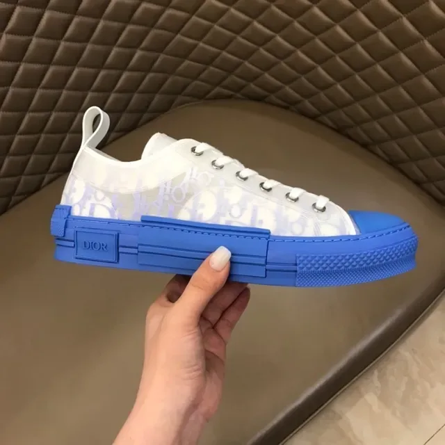 Dior B23 Transparent Monogram Blue Lifestyle Sneakers 7