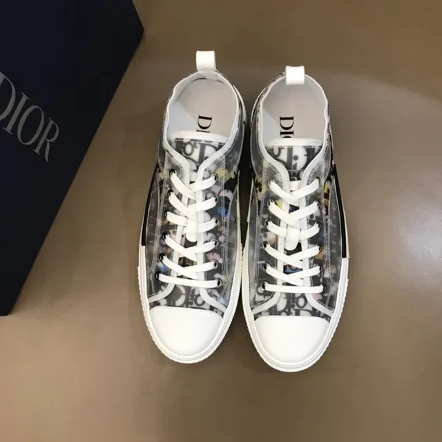 Dior B23 Transparent Oblique Print Lifestyle Sneakers 6