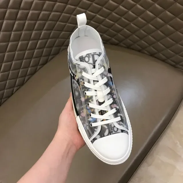 Dior B23 Transparent Oblique Print Lifestyle Sneakers 8