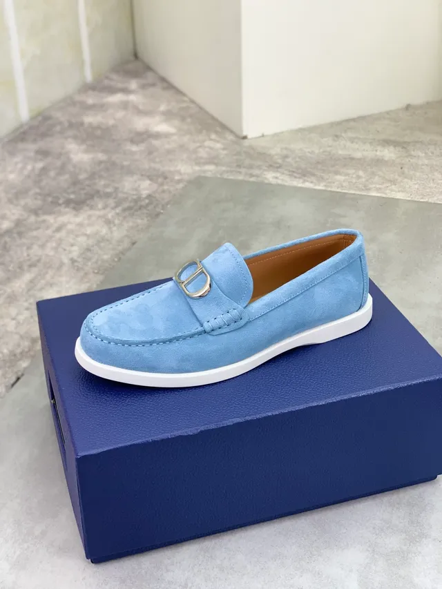 Dior B27 Light Blue Suede Loafer 4