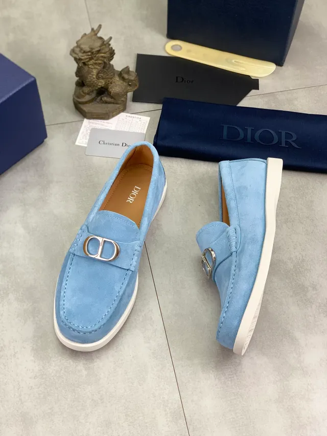 Dior B27 Light Blue Suede Loafer 5