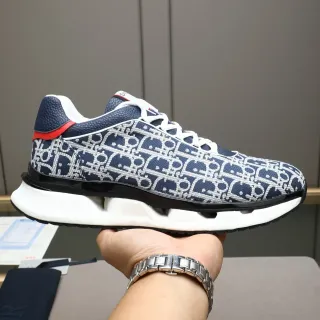 Dior B27 Monogram Navy White Lifestyle Sneakers