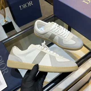 Dior B27 Off-White and Gray Leather-Suede Lifestyle Sneakers