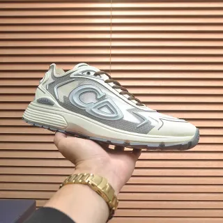 Dior B27 Off-White Gray Chunky Sneakers