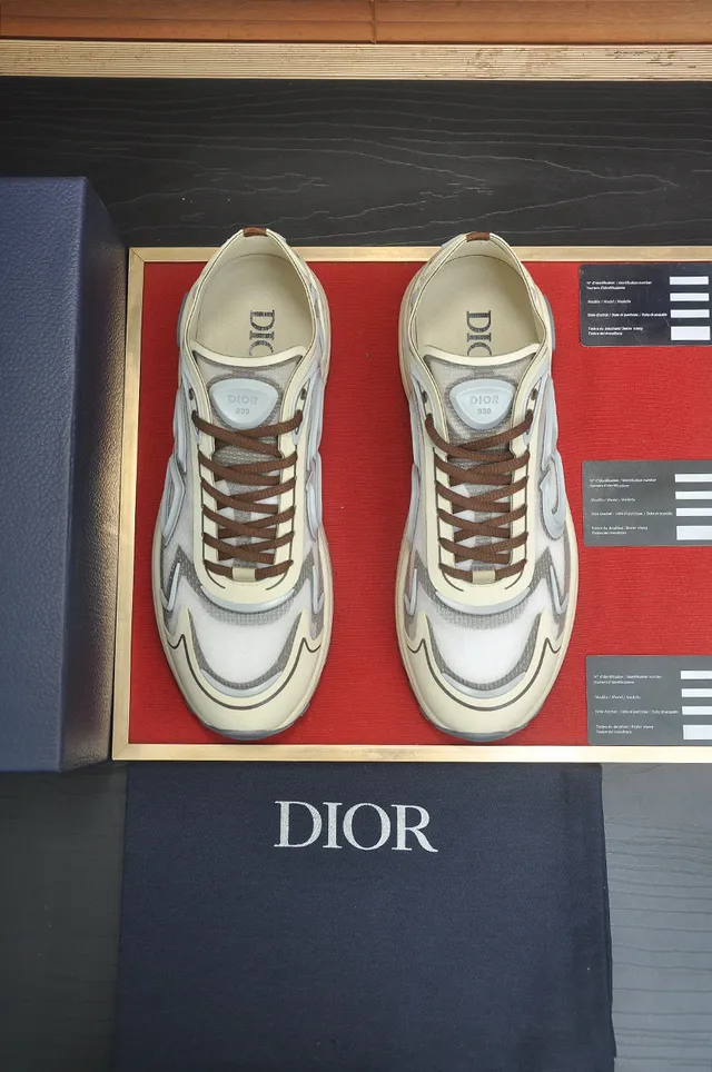 Dior B27 Off-White Gray Chunky Sneakers 3
