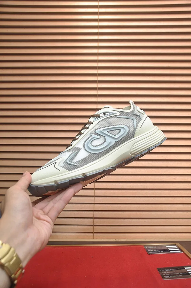 Dior B27 Off-White Gray Chunky Sneakers 5