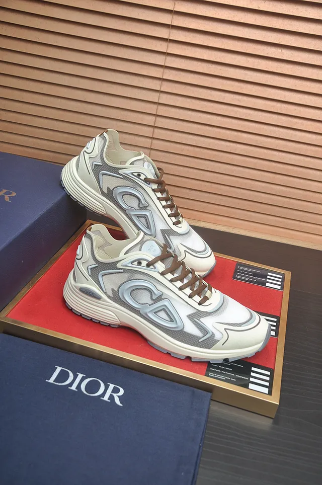 Dior B27 Off-White Gray Chunky Sneakers 6