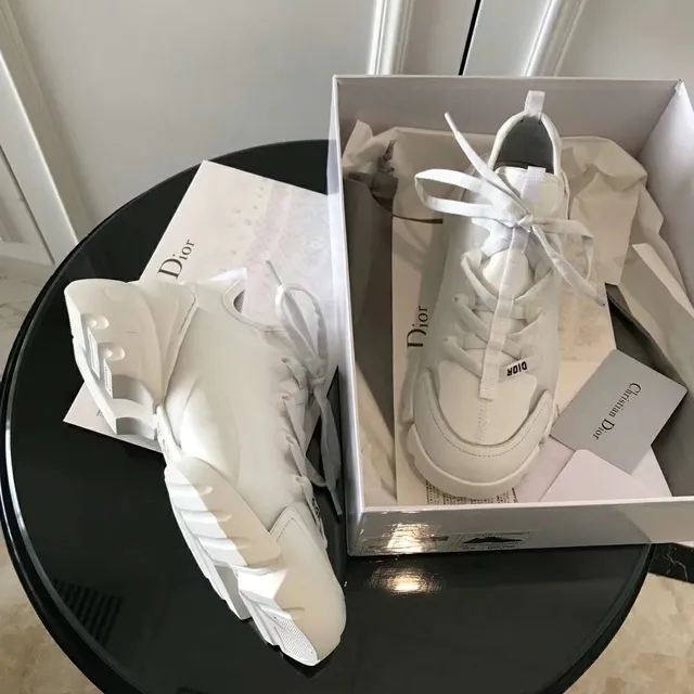 Dior B27 White Sculpted Chunky Sneakers 5