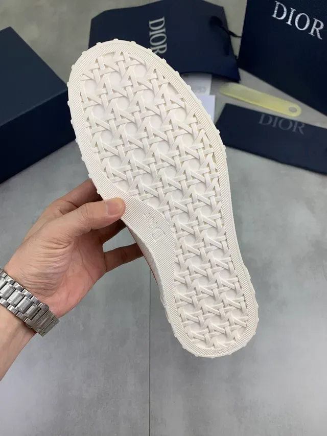 Dior Beige Navy Tênis Lifestyle De Lona E Camurça Altos 2