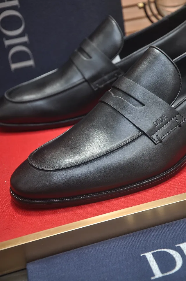 Dior Black Leather Penny Loafer 2