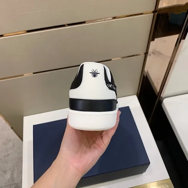 Dior Black White Low-Top Monogram Overlay Lifestyle Sneakers 7