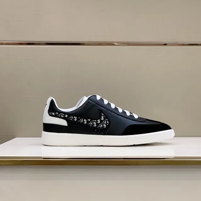 Dior Black White Low-Top Monogram Overlay Lifestyle Sneakers 8
