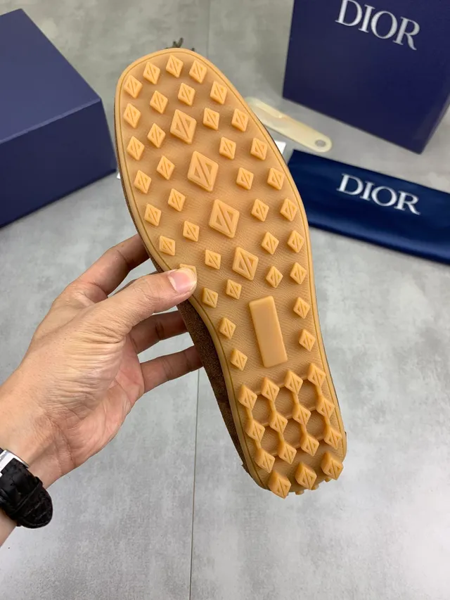 Dior CD Buckle Loafer Tan Suede Loafers 2
