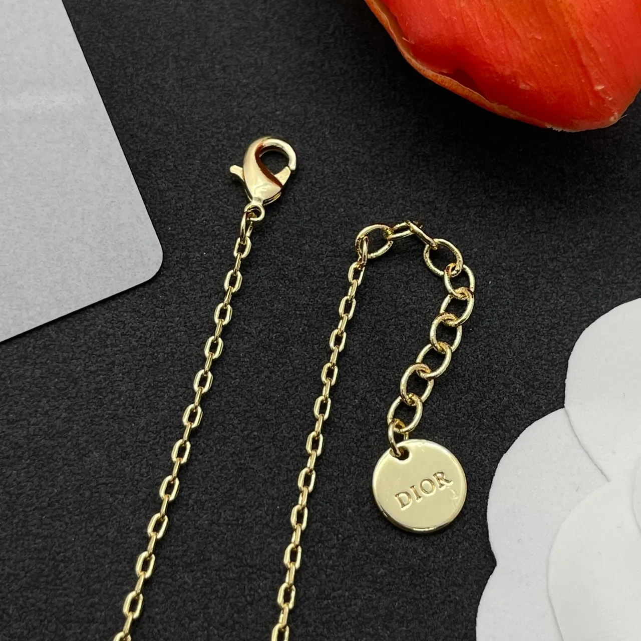 Dior Crystal-Embellished CD Logo Gold-Tone Bracelet 6