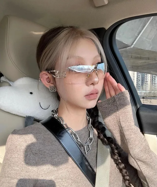 Dior Green Silver Metal-Frame Crystal-Embellished Sunglasses 2