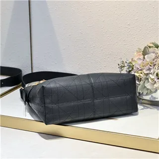Dior Saddle Black Quilted Cannage Underarm Bag 13