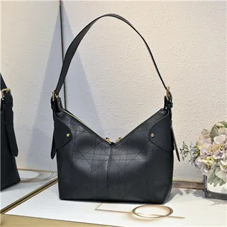 Dior Saddle Black Quilted Cannage Underarm Bag 14