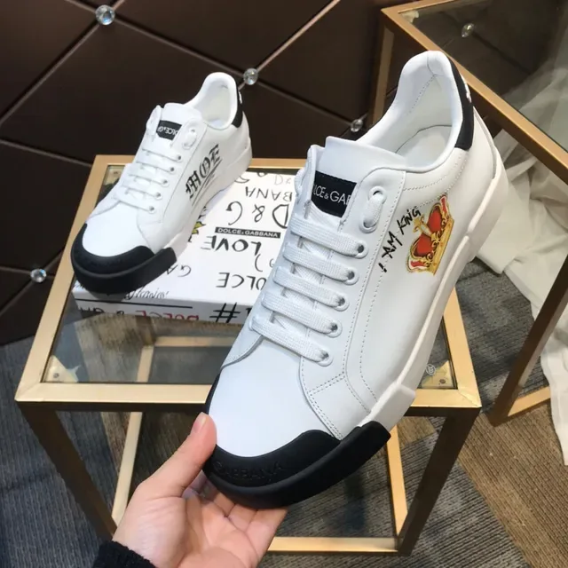 Dolce & Gabbana Portofino Sneakers Lifestyle Blancs et Noirs 3