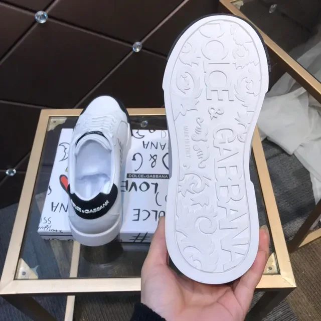 Dolce & Gabbana Portofino Sneakers Lifestyle Blancs et Noirs 4
