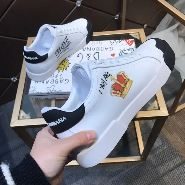 Dolce & Gabbana Portofino Sneakers Lifestyle Blancs et Noirs 5