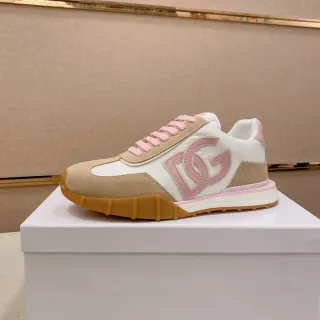 Dolce & Gabbana DG Sneaker White Beige Pink Lifestyle Sneakers