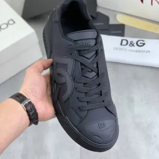 Dolce & Gabbana NS1 黑色 单色调 模制橡胶鞋底 生活方式运动鞋