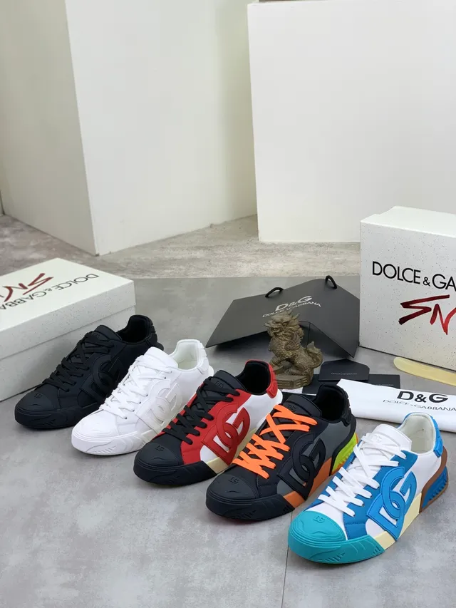 Dolce & Gabbana NS1 Noir Monochromatique Semelle en Caoutchouc Moulée Sneakers Lifestyle 2