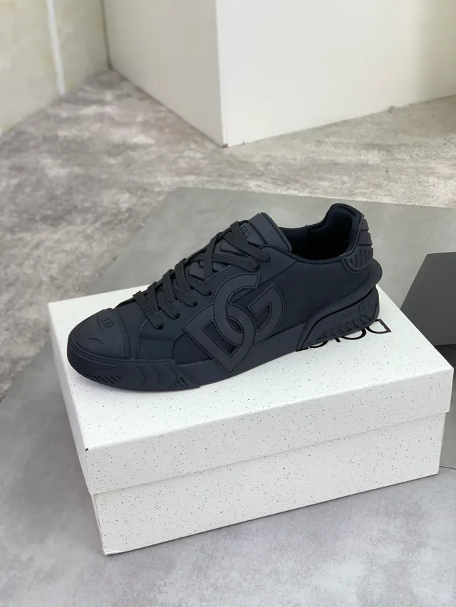 Dolce & Gabbana NS1 Noir Monochromatique Semelle en Caoutchouc Moulée Sneakers Lifestyle 5