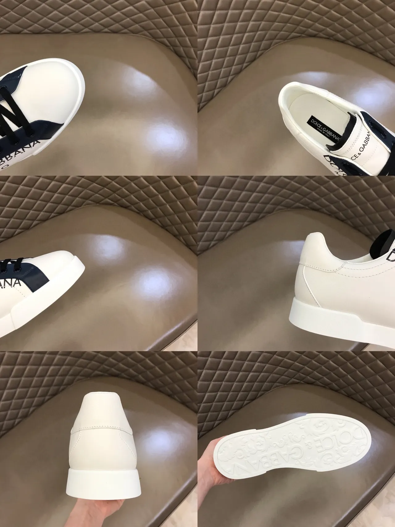 Dolce & Gabbana Portofino sneakers lifestyle blanc marine logo 3