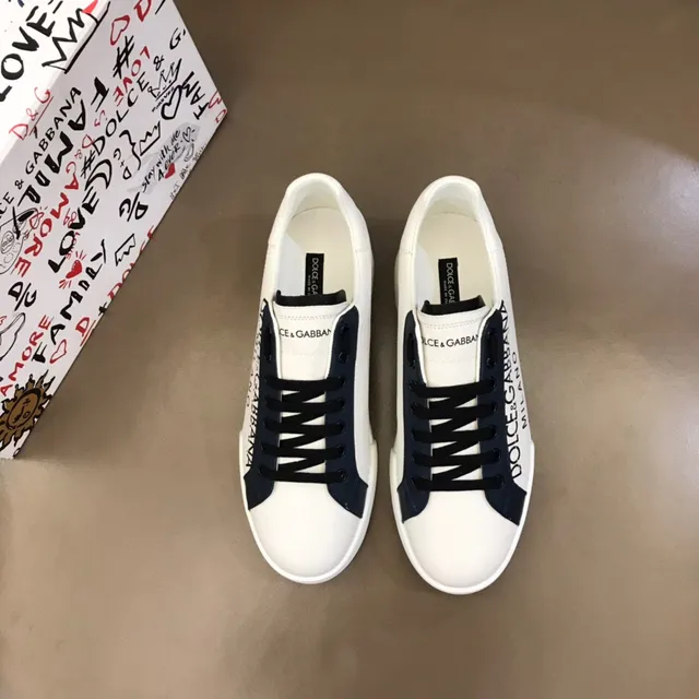 Dolce & Gabbana Portofino sneakers lifestyle blanc marine logo 8