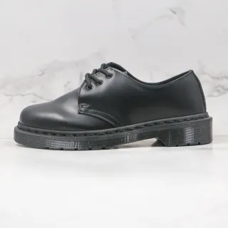 Dr. Martens 1461 Black Smooth Leather 3-Eyelet Closed Lacing Oxford Shoes
