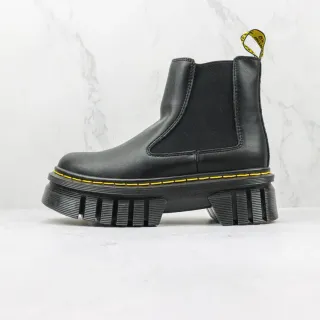 Dr. Martens Jadon Platform Black Yellow Stitch Chelsea Boot