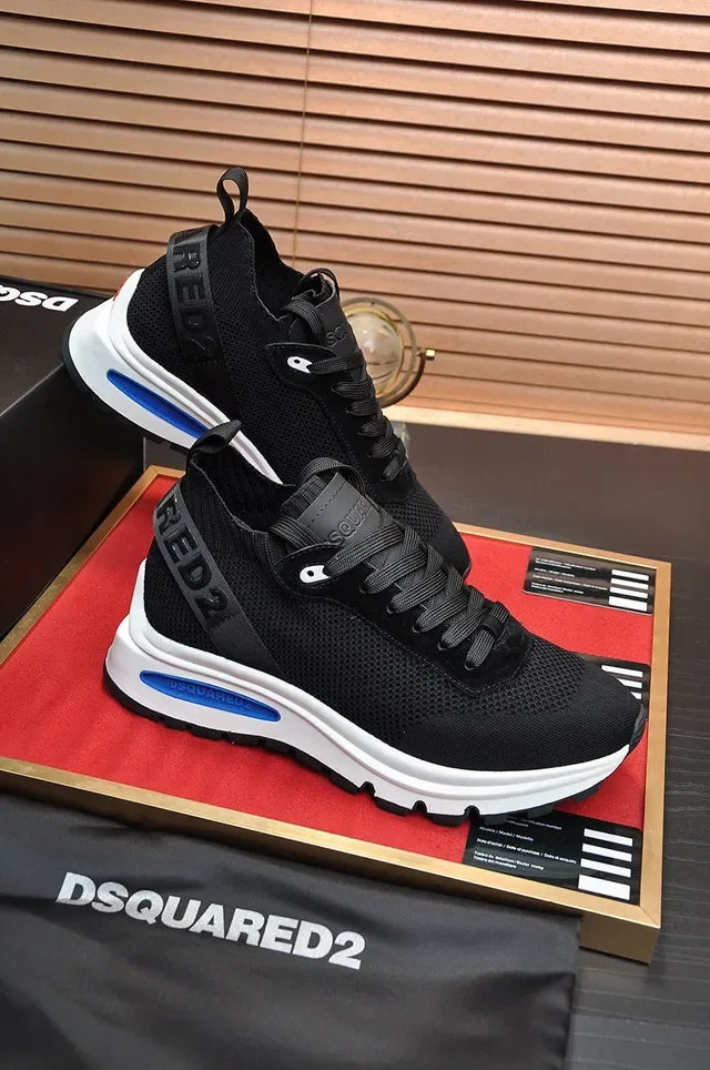 Dsquared2 ICON Black and White Chunky Sneakers 5
