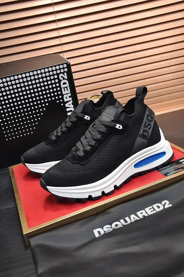 Dsquared2 ICON Black and White Chunky Sneakers 7