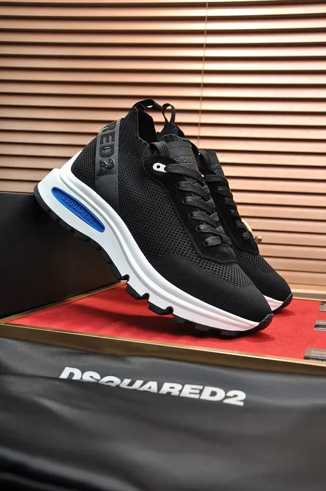 Dsquared2 ICON Black and White Chunky Sneakers 8