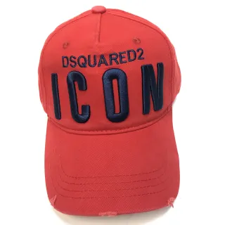 Dsquared2 ICON Red Embroidered Baseball Cap