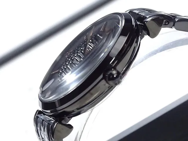 Emporio Armani Black Ceramic-Style Bracelet Quartz Watch 4