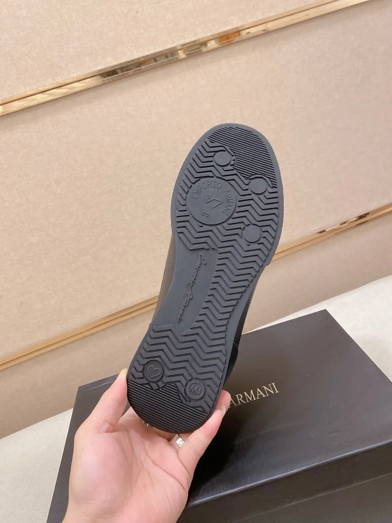 Emporio Armani Black Suede Lifestyle Sneaker 3