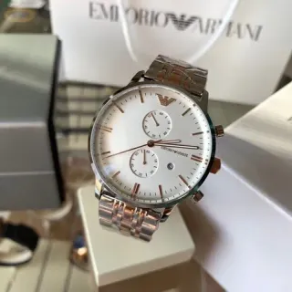 Emporio Armani Chronograph Two-Tone Stainless Steel Quartz Watch