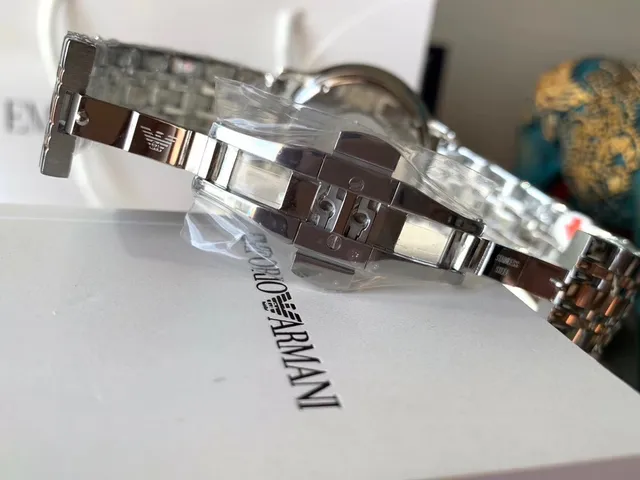 Emporio Armani Montre Chronographe Acier Inoxydable Bicolore Quartz 4